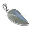 Rainbow Moonstone brillant pierres précieuses et pendentif en argent sterling 925 au meilleur prix